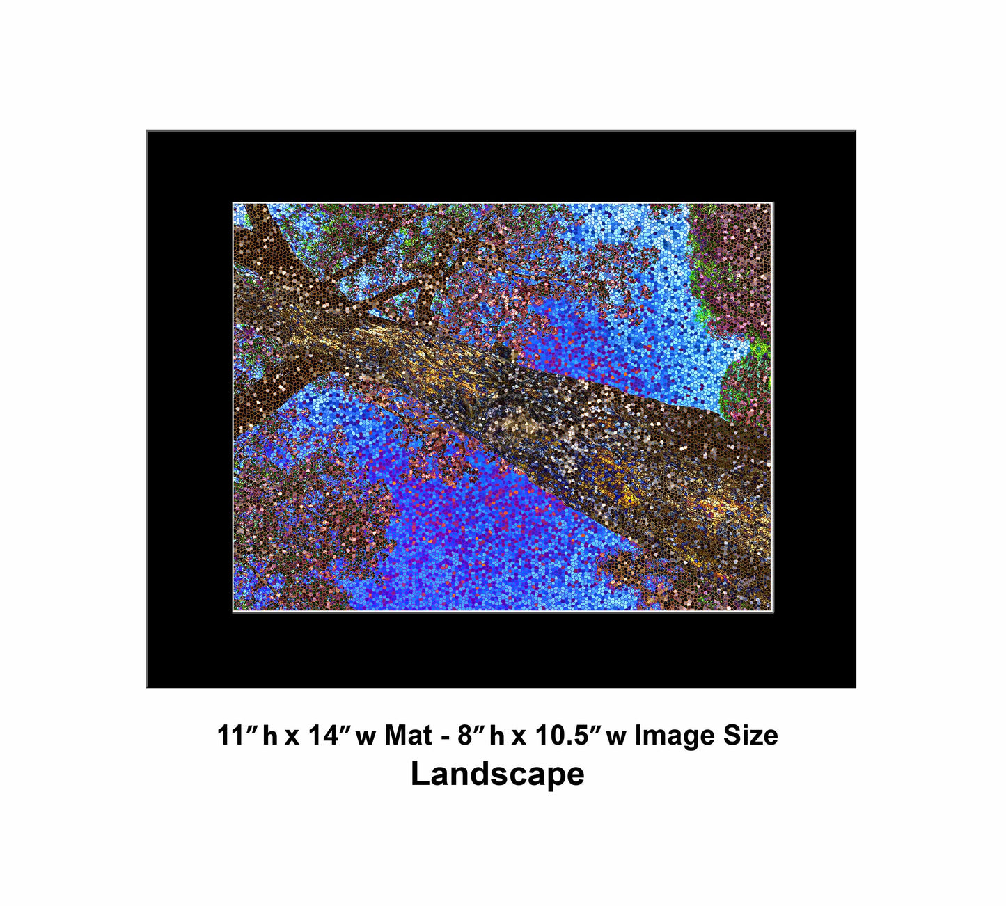 89 Glass Dark Tree 3333 Landscape