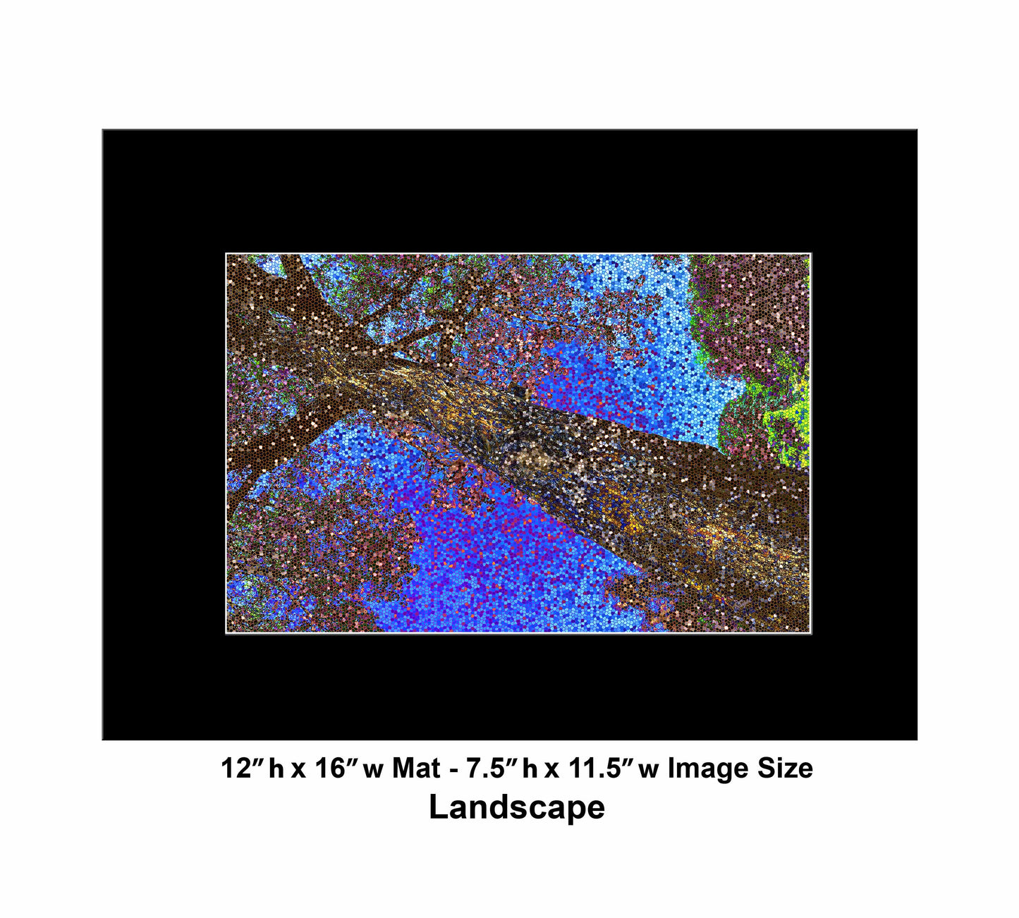 89 Glass Dark Tree 3333 Landscape