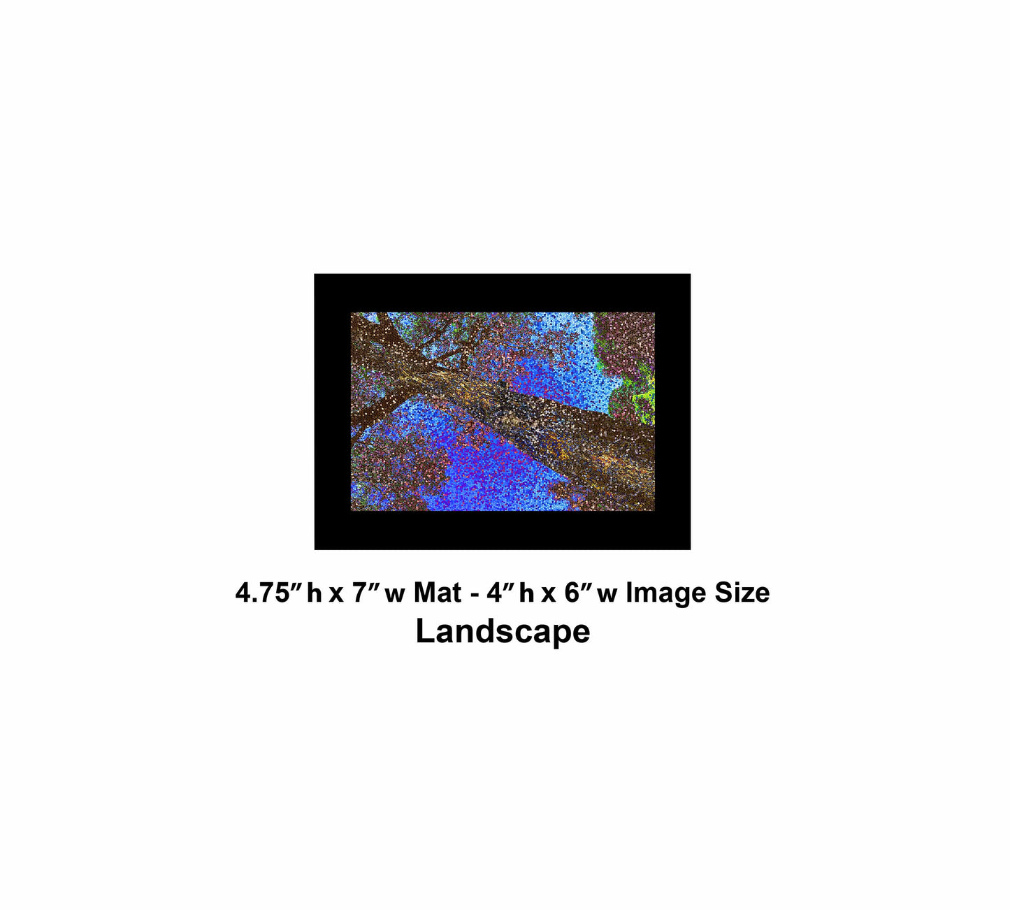 89 Glass Dark Tree 3333 Landscape