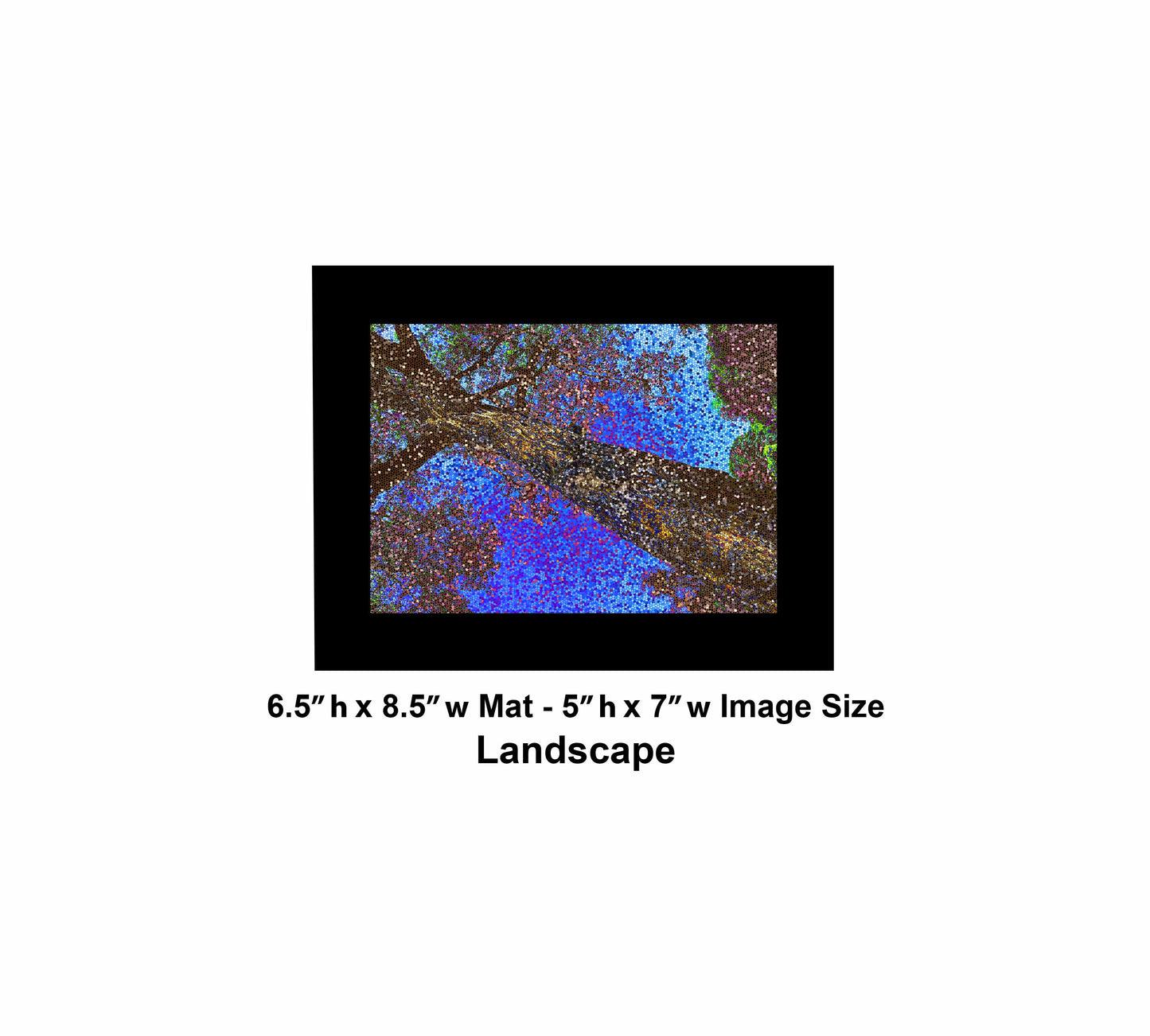 89 Glass Dark Tree 3333 Landscape