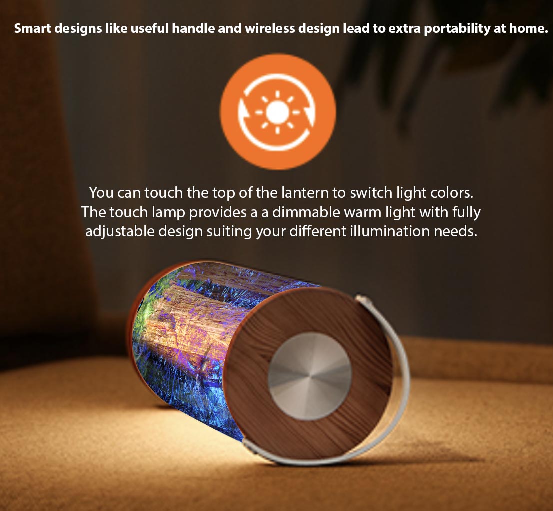 146 Lake Reflection Bright Landscape LED Lantern