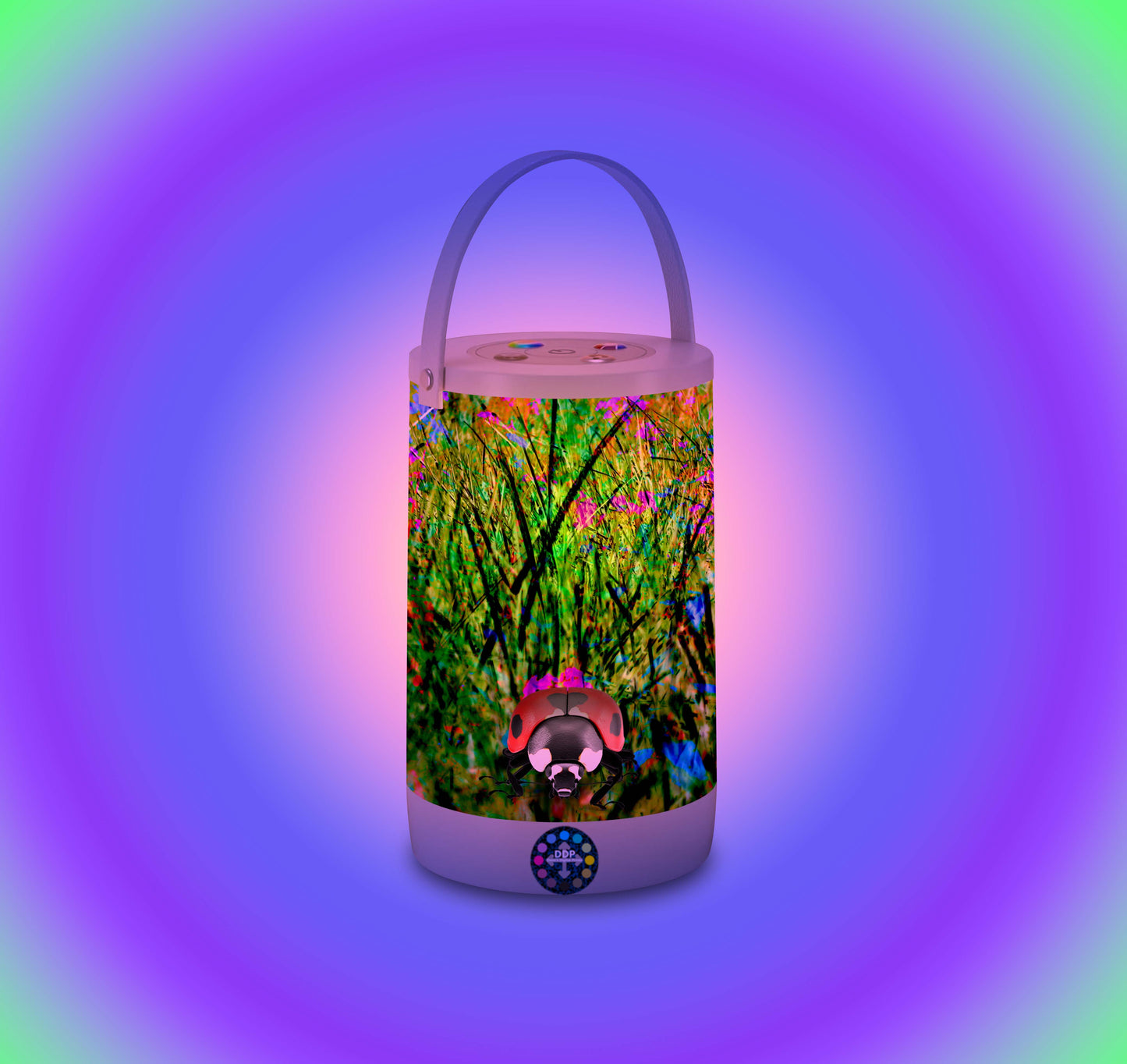 119 Colorful Grass Landscape Small LED Lantern