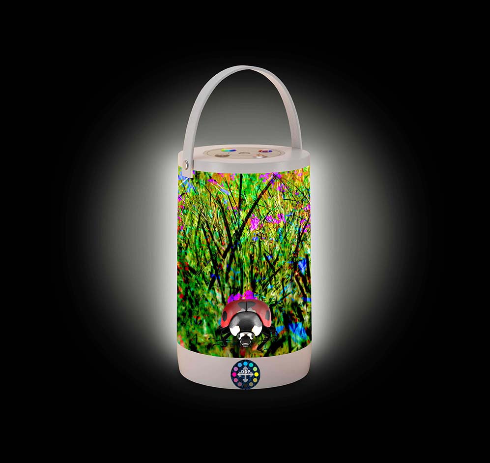 119 Colorful Grass Landscape Small LED Lantern