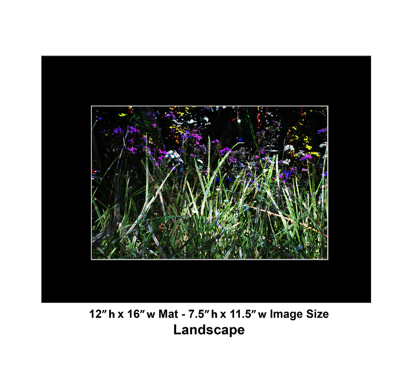 130 Dark Green Grass Color Flowers Landscape