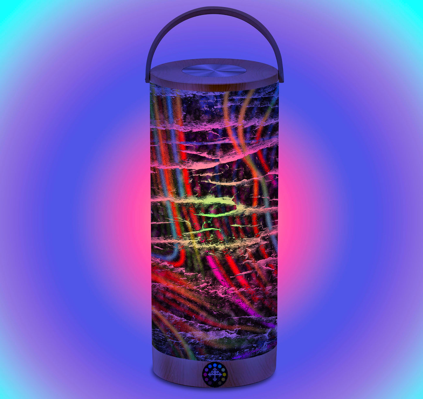 145 Abstract Tree Landscape LED Lantern