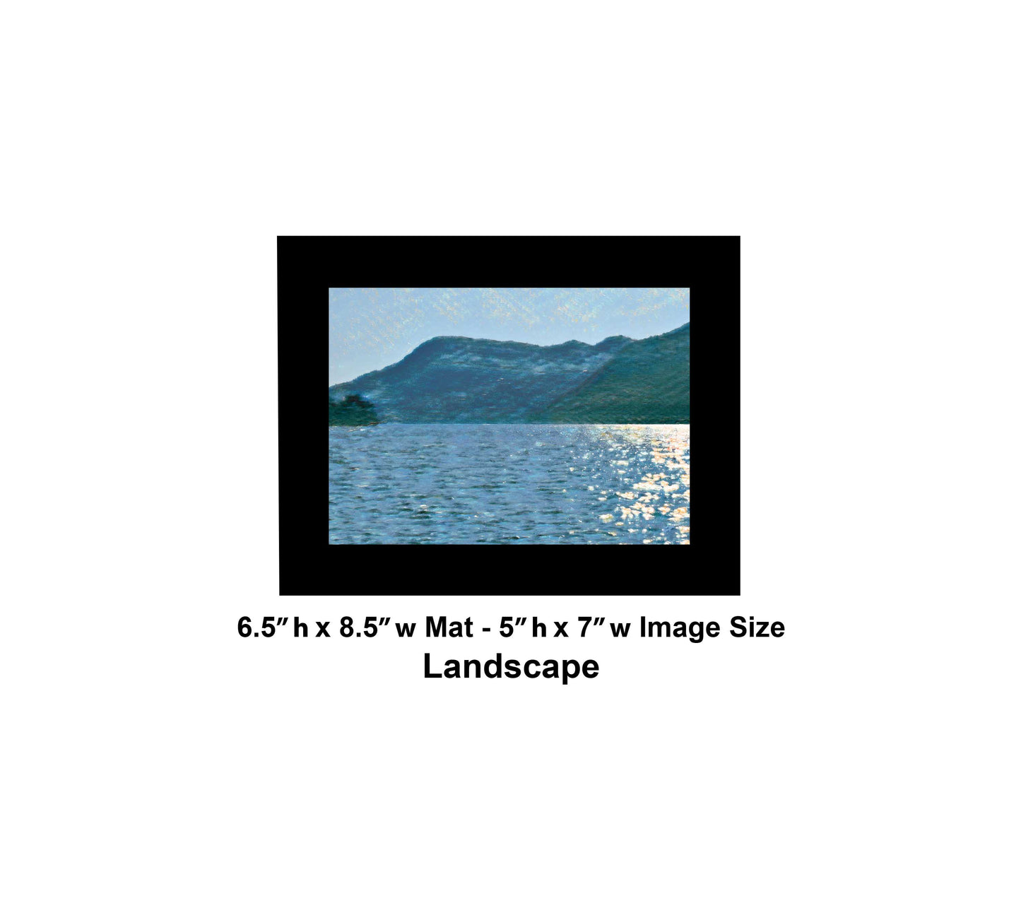 155 Lake Reflection Brush Landscape