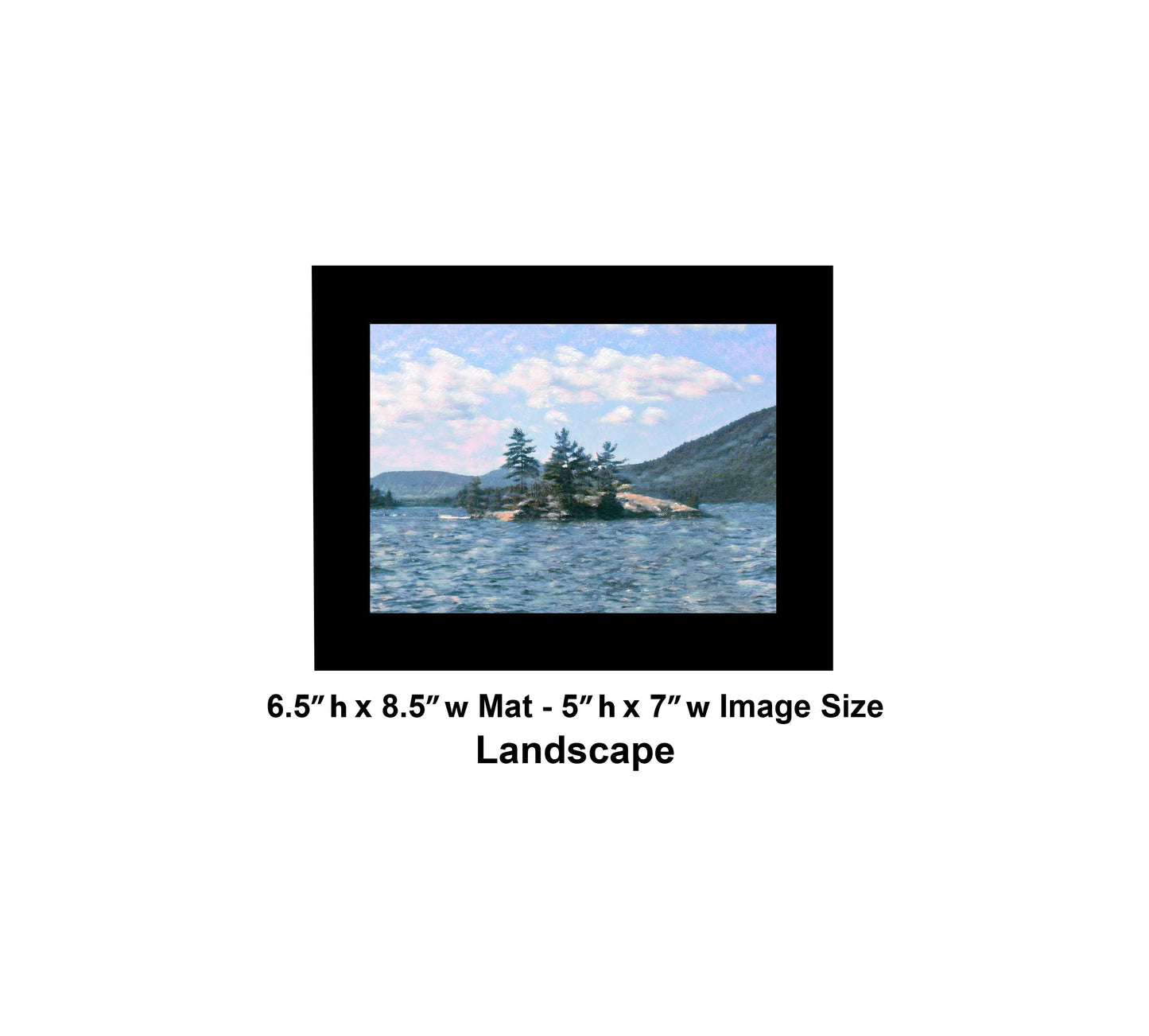 161 Lake Trees Island Brush Landscape